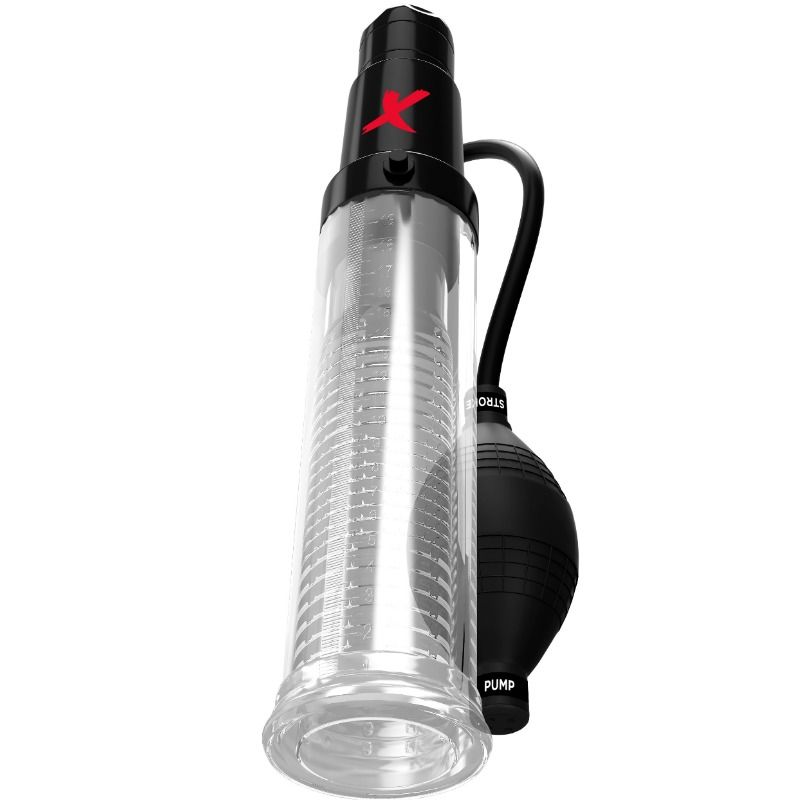Penispumpe PDX Elite Suck N Pump mit Stroker-Hülse Transparent